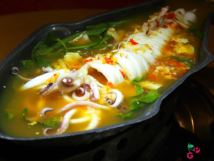 Thai-style Steamed Squid